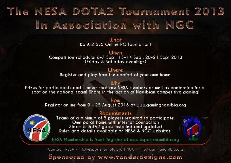 The NESA DotA2 Tournament Advert(1)